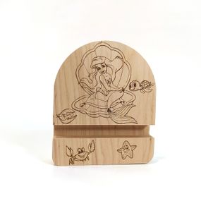 Подставка держатель для мобильного телефона смартфона планшета Ариэль 10х12 см Мастерская мистера Томаса