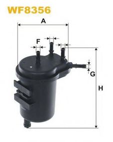 Фільтр палив. WF8356PS9801 (вир-во WIX-FILTERS) WIX FILTERS WF8356 на RENAULT MEGANE II (BM0/1_, CM0/1_)