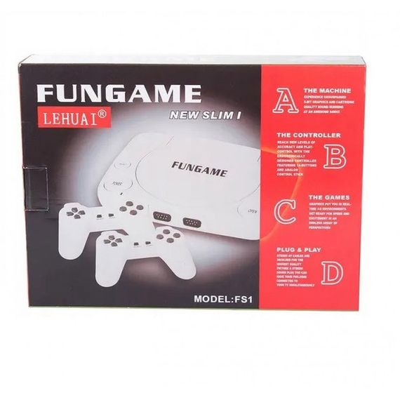 Портативная игровая консоль Puls FunGame FS1 ретро приставка Wireless 2 джойстика, пистолет/ 9999 встроенных | Зображення 4