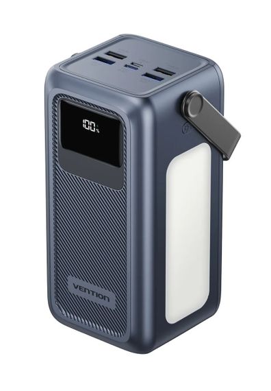 Повербанк Vention Power Bank 50000mAh 22.5W з вбудованими кабелями й ліхтарем