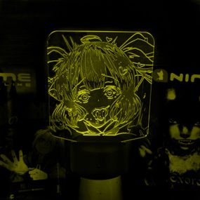 Акриловий світильник-нічник Ахеґао жовтий tty-n001811