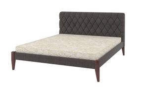 Двуспальная кровать iSmart Венеция ТК Орех лесной + Аляска 96 160х190 см (DDMBG-1481)