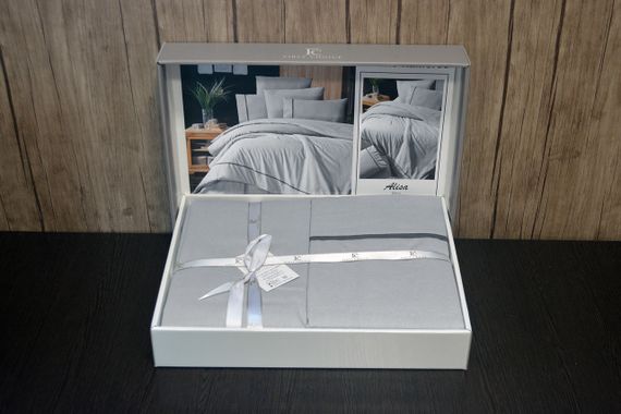 Постільна білизна First Choice Ranforce Deluxe 200 х 220 см Alisa Grey | Зображення 2