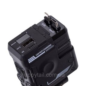 Автомобильное зарядное устройство MECHA с выдвижными кабелями и портами USB/Type-C Черное HP-A1B