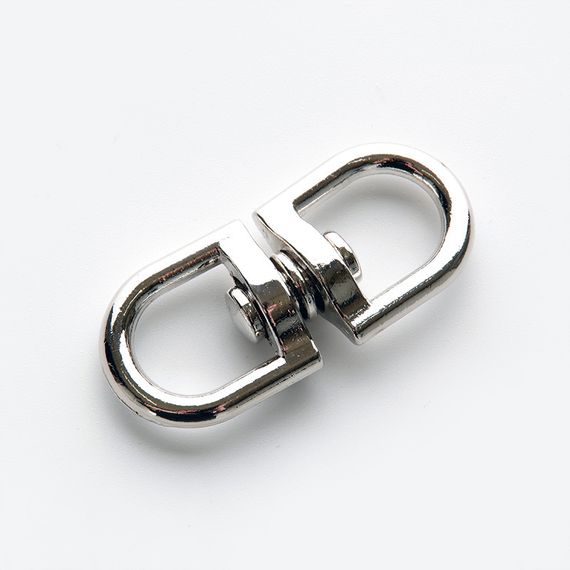 Вертлюг нікельований 6 мм петля-петля (пачка, красно 20 шт.) APRO VR-6N1