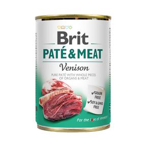 Влажный корм Brit Care Pate &amp; Meat для собак, с олениной, 400 г