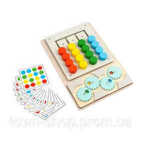 Детская развивающая игрушка-головоломка MD 0836-1 дерево, 26х18 см