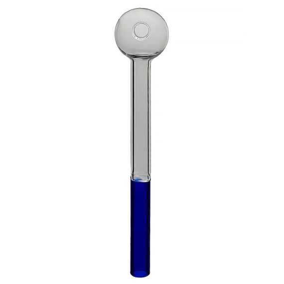 Кальян Стеклянная Трубка Вапорайзер 16 см. Oil Pipe Two-color Blue