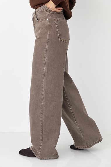 Шоколадні жіночі джинси - коричневий цвет, 27р (є розміри) | Зображення 4