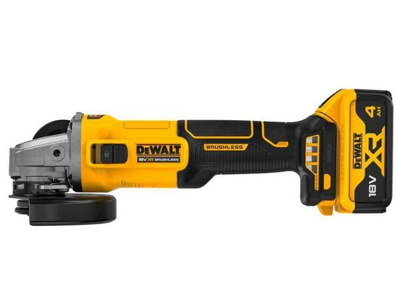 Шліфмашина кутова-болгарка DeWALT акумуляторна безщіткова з АКБ та ЗП DCG407M1T
