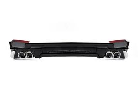 Накладка на задний бампер Modelista V3-LED (2017-) Черный цвет для Toyota Land Cruiser Prado 150