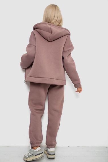 Спортивный костюм женский на флисе, цвет мокко, 238R5715 | Зображення 3