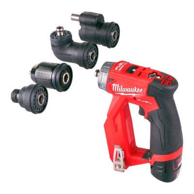 Шуруповерт Milwaukee M12 FDDXKIT-0X, 34Нм, 4 насадки FIXTEC, HD кейс (без АКБ и ЗУ) (4933471332) | Зображення 7