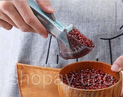 Регулируемые мерные ложки Набор из 2 шт Adjustable measuring spoon | Зображення 3