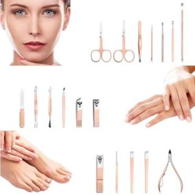 Маникюрный набор 16 предметов в чехле 038 Розовый