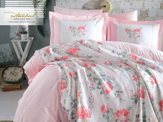 Постельное белье Istanbul 220×240 Jardin parfum с дифузором и пледом, Mint | Зображення 1