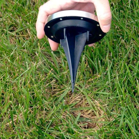 Комплект садовых светильников на солнечной батарее Solar Disk Lights, 4 шт ∙ Уличные фонари с датчиком света | Зображення 4