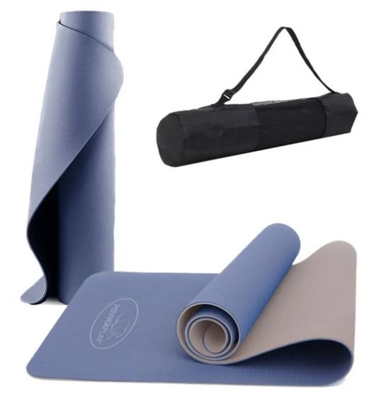 Килимок для йоги та фітнесу PowerPlay 4150 TPE Premium Performance Mat Синій (183x61x0.6) (PP_4150_Blue)