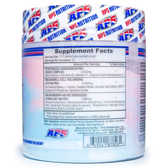 Предтренировочный комплекс Aps Mesomorph 388g ver4 (Geranium Extract) (Strawberry Kiwi) | Зображення 2
