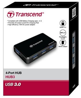 USB-хаб Transcend SuperSpeed Hub TS-HUB3K USB 3.0 | Зображення 3