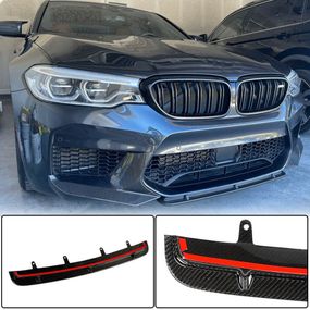 Накладка на передній бампер Lip V5 (для M5 F90 2017-2020, Карбон) для BMW 5 серія G30/31 рр