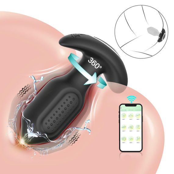 Анальная пробка с вибро Bliss APP - Vibrating Anal Plug sexstyle | Зображення 1