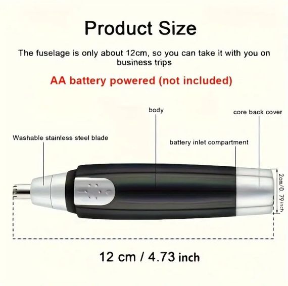 Електричний тример для носа, шиї, вух та брів для чоловіків і жінок | Зображення 7