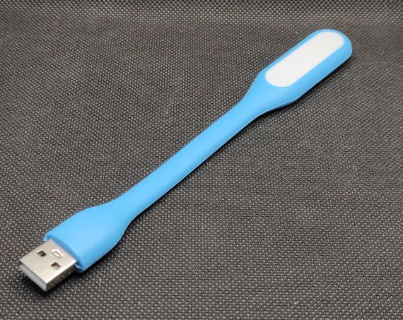 Фонарик USB гибкий Синий | Зображення 1