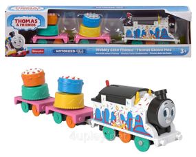 Моторизований паровозик Thomas & Friends Томас зі святковим тортом