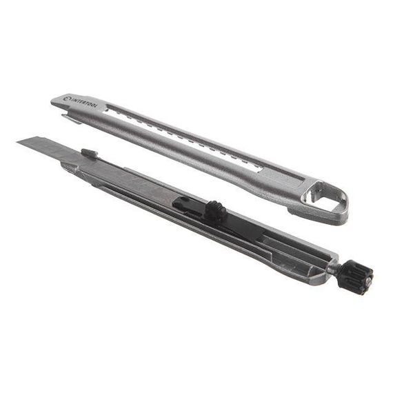 Ніж металевий, посилений 9 мм INTERTOOL HT-05091 | Зображення 3