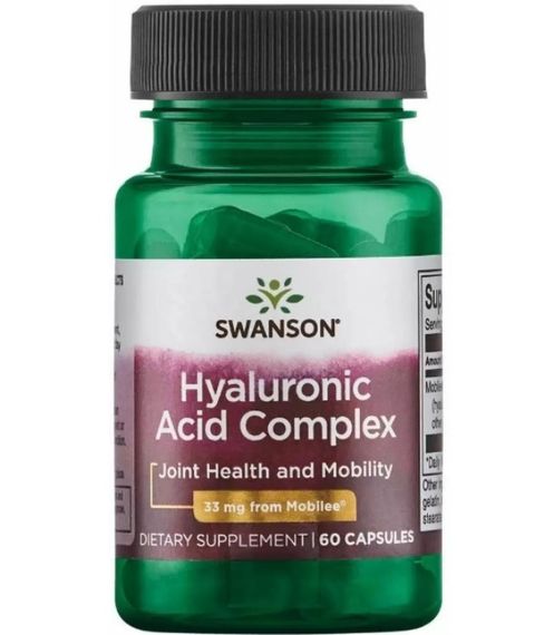 Гіалуронова кислота Swanson Hyaluronic Acid Complex 33 mg 60 Caps