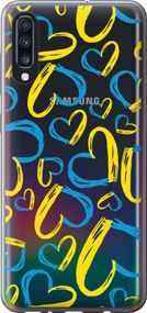 Чехол на Samsung Galaxy A70 2019 A705F Сердца UA "5292u-1675-17620"