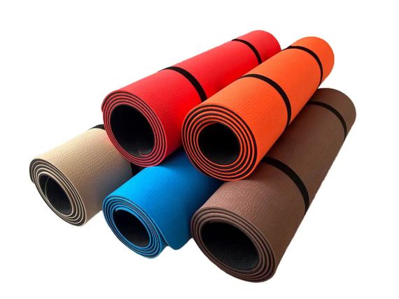 Килимок спортивний Eva Sport М&M 1850х550х5 мм чорно синій (213756) | Зображення 1