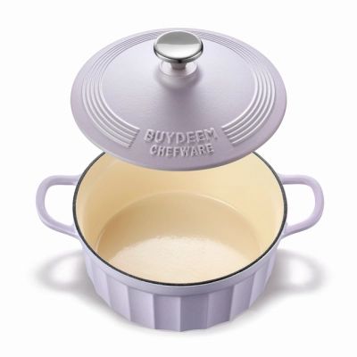Гусятниця Buydeem CP521 Petal Purple чавунна емальована 2.9 л (CP521-PP) | Зображення 2