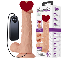 Великий Вібратор на присосці BAILE — Beautiful Burag Vibration 9.4" Sex Aura