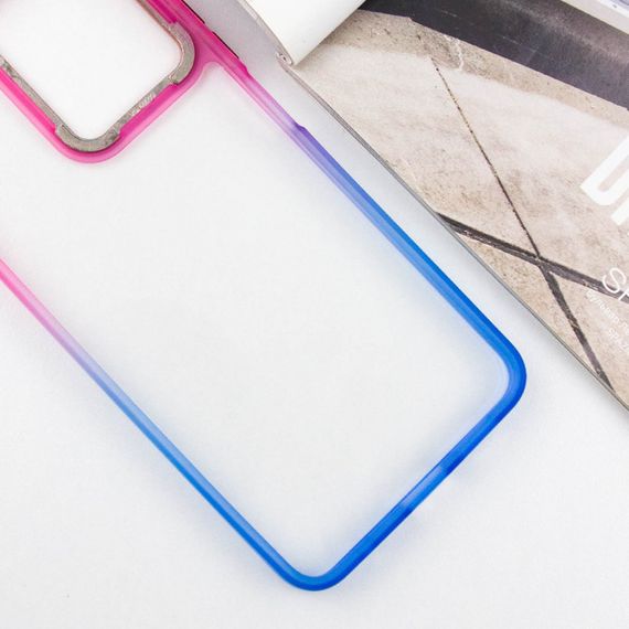 Чехол TPU+PC Fresh sip series для Xiaomi Redmi Note 13 Pro 4G / Poco M6 Pro 4G Синий / Розовый | Зображення 2