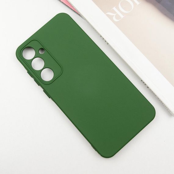 Чохол Silicone Cover Lakshmi Full Camera (A) для Samsung Galaxy S24+ Зелений / Dark green | Зображення 1