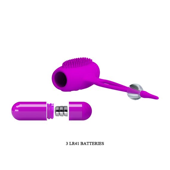 Затискачі для сосків - Pretty Love Bancroft Nipple Vibrator Purple | Зображення 1