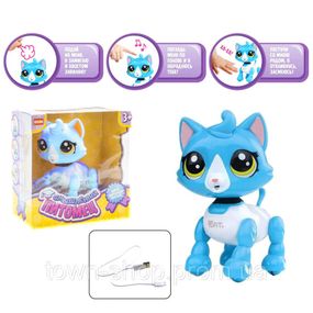 Интерактивная игрушка Смышленый питомец "Кот" DISON E5599-9 (Голубой)