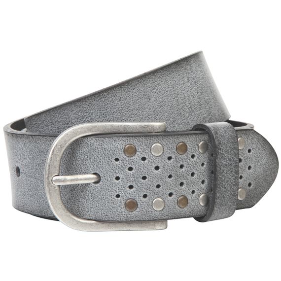Ремінь жіночий шкіряний The art of belt 40135 сірий