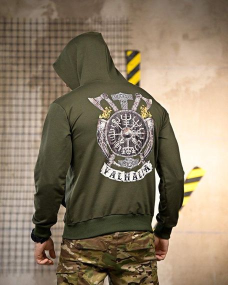 Худи Valhalla oliva РП7410