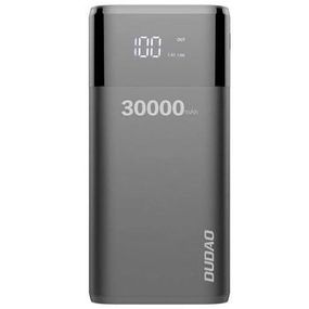Повербанк УМБ Dudao K1Max 30000mAh with built-in cables black  (6970379617618)