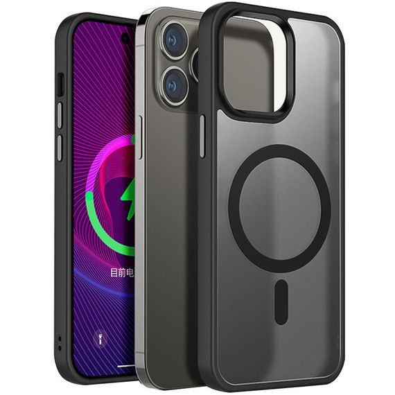 TPU+PC чехол Metal Buttons with MagSafe для Apple iPhone 14 Pro Max (6.7") | Зображення 1