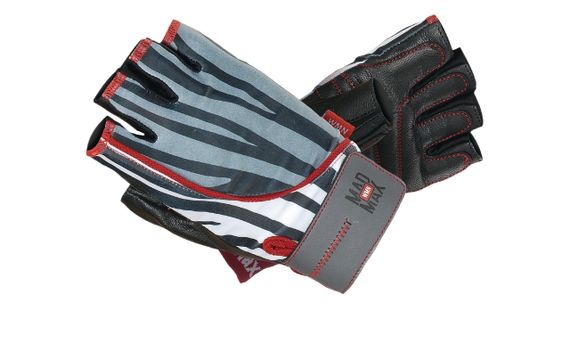 Рукавички для фітнесу MadMax MFG-911 Nine-eleven Zebra B&amp;W zebra M