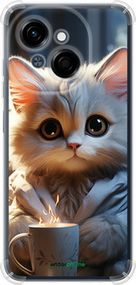 Чохол на Tecno Spark Go 1 / Pop 9 Білий кіт "5646sp-3869-2448"
