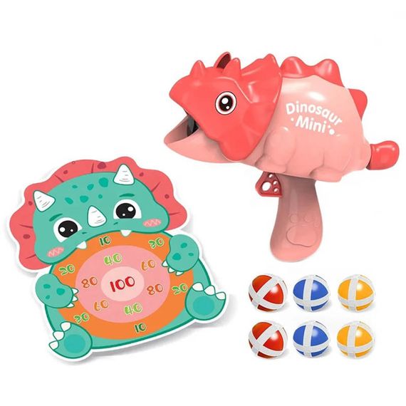 Інтерактивна гра Dinosaur Athletics Gun на липучках + мішень Red