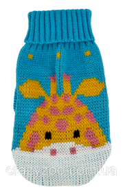 Светр для собак та котів EcoToys Giraffe M жираф A: 25 см B: 28 см C: 18 см 6979