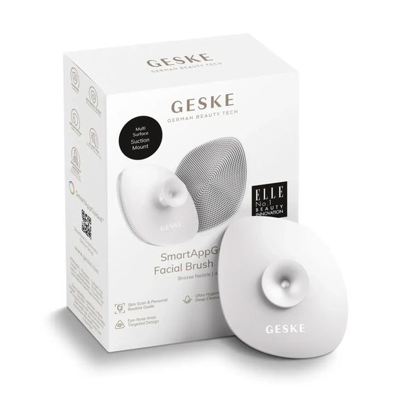 Щітка для обличчя GESKE Facial Brush 4в1 з тримачем white, Біілий | Зображення 8