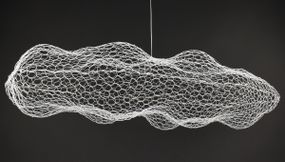 Люстра світлодіодна підвісна LED світильник для квартири на стелю лед 27664 Білий 25-200х45х100 см.