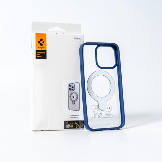 Чохол для смартфона Spigen AAA Magnetic Ring for Apple iPhone 15 Pro Max Blue | Зображення 1